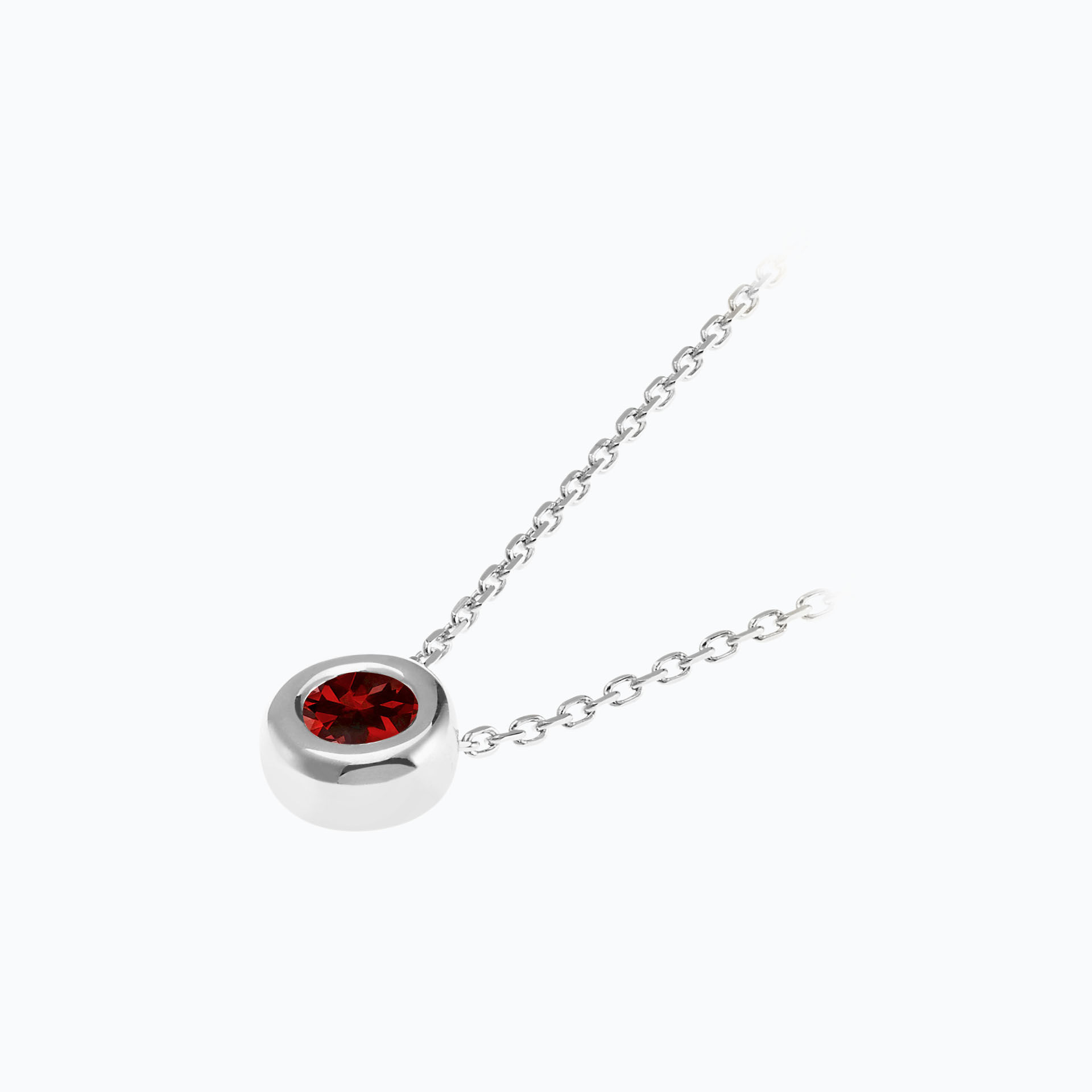 Collier Sfera Saphir Rouge