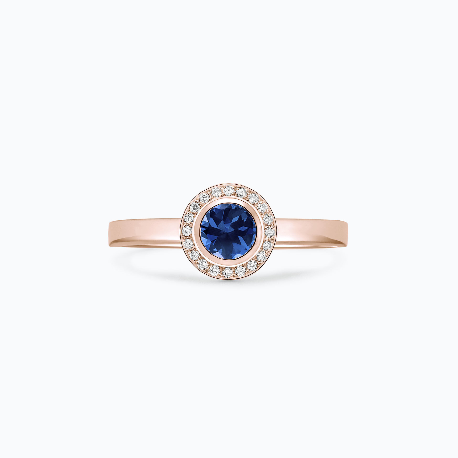 Solitaire discount saphir bleu